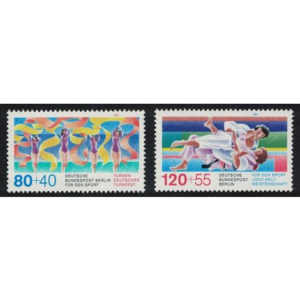 Berlin Gymnastics Judo Sport Promotion Fund 2v 1987 MNH SG#B763-B764