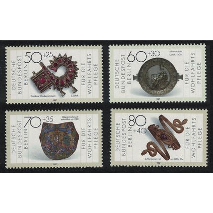 Berlin Art Precious Metal Work 4v 1987 MNH SG#B773-B776