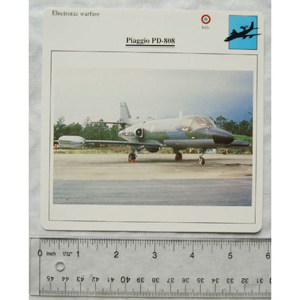 Piaggio PD-808 - Italy - Electronic Warfare - Collectors Club Card