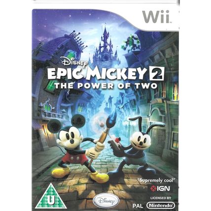 EPIC MICKEY 2 : THE POWER OF TWO ☆ Nintendo Wii Game ☆ Complete, Disney