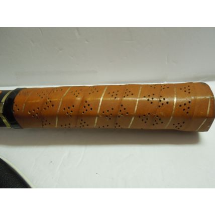 Vintage Grantsport Rod Laver Wooden Tennis Racket w/Slazenger leather cover