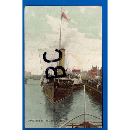 Postcard Departure Of London Boat Great Yarmouth Norfolk - Bishops Waltham P/M
