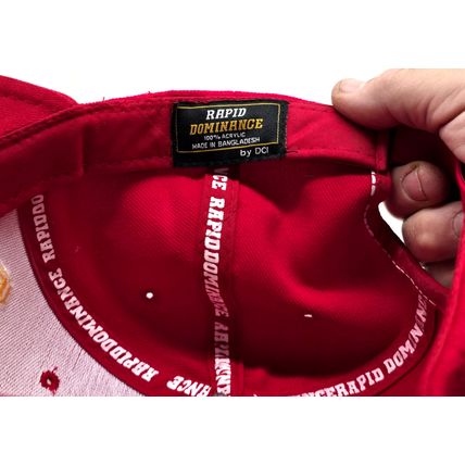 Marines Embroidered Red Hat, United States USMC Adjustable Ball Cap