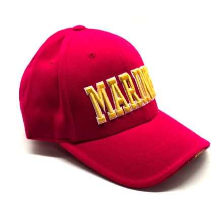 Marines Embroidered Red Hat, United States USMC Adjustable Ball Cap