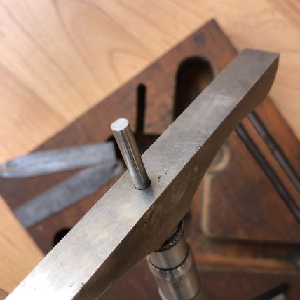 STARRETT 445 Depth Micrometer 2-3" Wood Holder USA