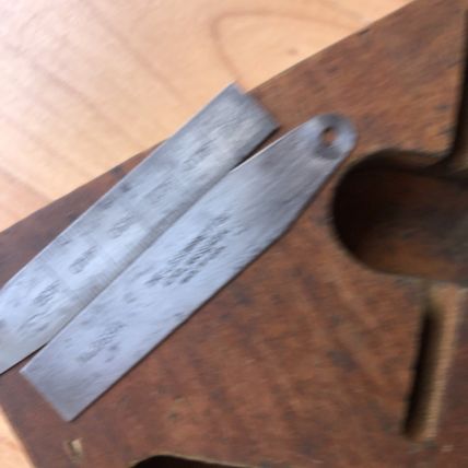 STARRETT 445 Depth Micrometer 2-3" Wood Holder USA