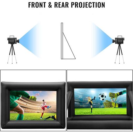 Inflatable Movie Screen Outdoor Projector Screen for outside 20Ft, Blow up Scree