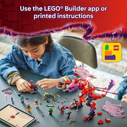LEGO NINJAGO Thunderfang Dragon of Chaos Building Toy for Kids Ages 8+ - Dragon