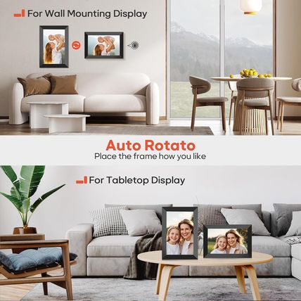 Frameo 10.1 Inch Wifi Digital Picture Frame, 1280X800 HD IPS Touch Screen Photo