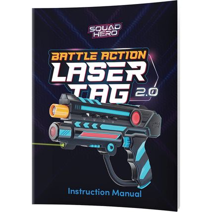 Squad Hero Rechargeable Laser Tag 360° Sensors + Lcds - Set of 4 - Easter Gift I