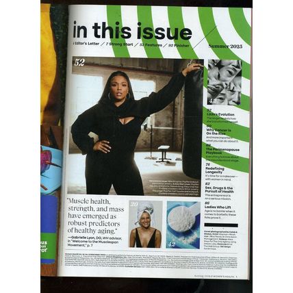 Women's Health Magazine Summer 2025 LIZZO COVER The Longevity Issue Jess Pegula