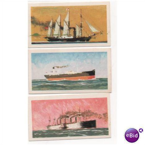 1970 Brooke Bond Tea cards x 3 The Saga of Ships Nos. 29, 27, 45 (set 11)