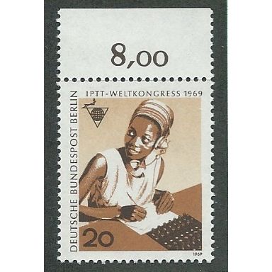 BERLIN - 1969 20pf U/M 'I.P.TT WORLD CONGRESS ' (EBID42-422)