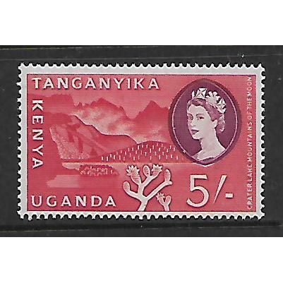 KENYA UGANDA TANGANYIKA 1960 SG 196 5s ROSE RED AND PURPLE M / MINT