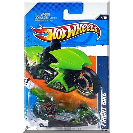 Hot Wheels - Fright Bike: HW Drag Racers '11 #4/10 - #124/244 *Green Edition*