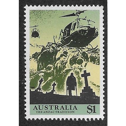 AUS 1990 $1.00 ' THE ANZAC TRADITION' FINE USED (EBID67-897)