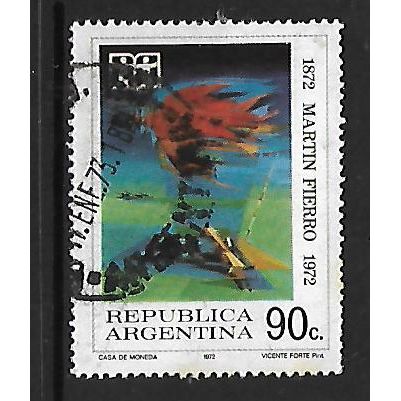 ARGENTINA REP 1972 MARTIN FIERRO 90c SPIRIT OF THE GAUCHO SG1409 FINE USED