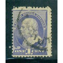 Used 212 1c Benjamin Franklin Average M01503