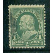 Used 279 1c Benjamin Franklin Barely Clears M04582