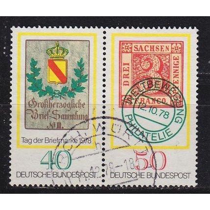 GERMANY BUND [1978] MiNr 0980+81 WZd1 ( O/used ) Briefmarken
