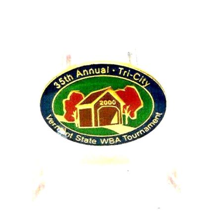 Vintage Bowling 2000 WBA Tournament Vermont State 35th Annual Tri-City Pin B13