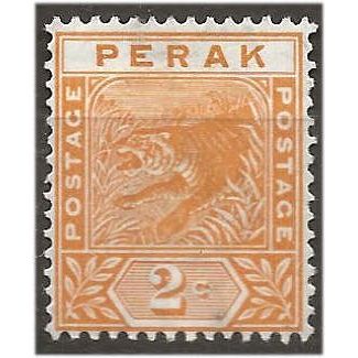 Perak 1895 SG63 2c Orange Mounted Mint ..