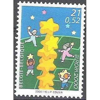 Belgique 2000 Michel 2973 Neuf ** Cote (2008) 2.00 € Europa CEPT Colonne étoiles