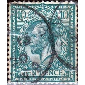 GB 1913 George V 10d blue used SG394