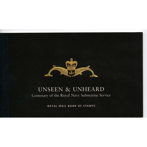 GB 2001 Unseen & Unheard Prestige Booklet Mint SG DX27 Sc BK170 stamp submarine