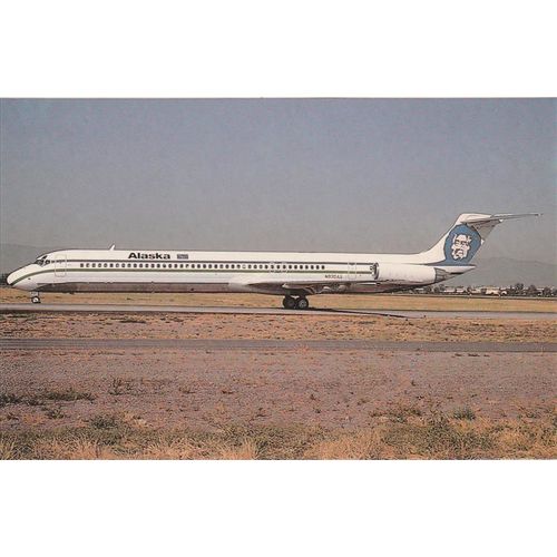 Alaska Airlines Douglas DC9 83 Aircraft Postcard (A16111)