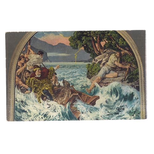 TELLS SPRUNG Swiss card unused vintage postcard
