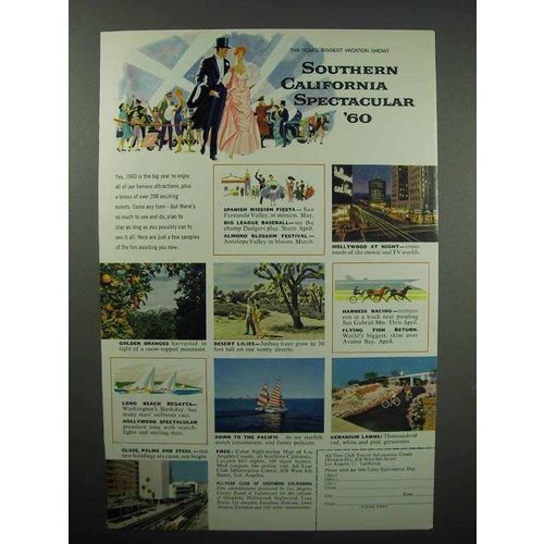 1960 Southern California Tourism Ad - Southern California Spectacular '60