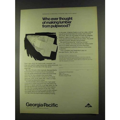 1972 Georgia-Pacific Corporation Ad - Lumber Pulpwood