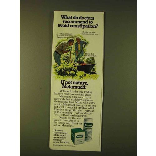 1979 Metamucil Laxative Ad - Avoid Constipation