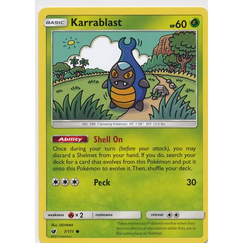 Pokemon Sun & Moon Crimson Invasion 7/111 Karrablast