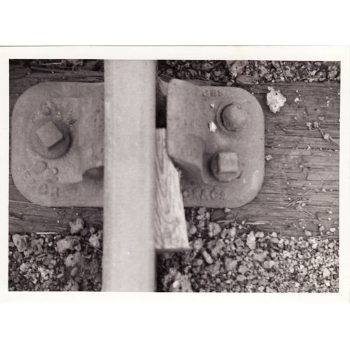 Railway Track Photo SE&CR Chair Shrewsbury Abbey 1960 Bullhead Rail Trackwork