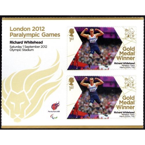 Great Britain 2012 Paralympic Gold Whitehead Unmounted Mint MNH SG 3377a stamp