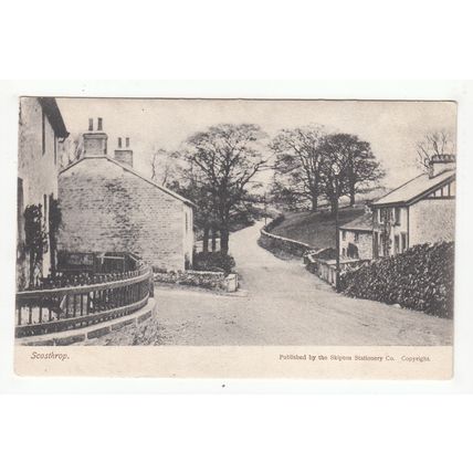 Village Street in Scosthrop Postcard North Yorkshire