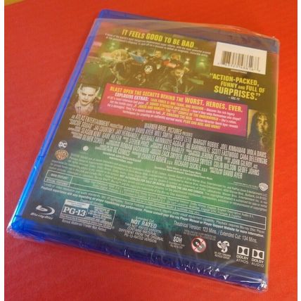 Suicide Squad (Blu-ray Disc) Extended Cut-NEW (NOT Sealed)-Free S&H w/Tracking