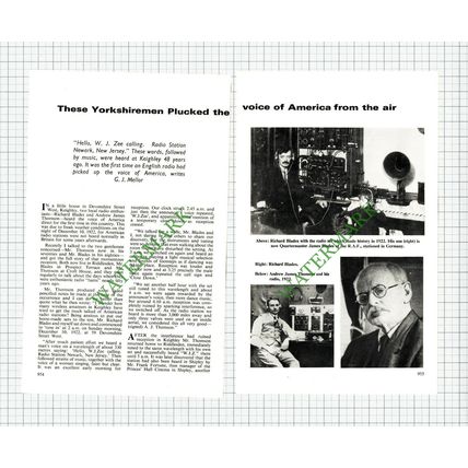 9698) Keighley Richard Blades Andrew Thomson Riddlesden Zee Radio Newark - 1970