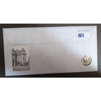 1999 PNC Limited Edition GB Stamp & £1 Coin Cover - Scotland Parliament UK