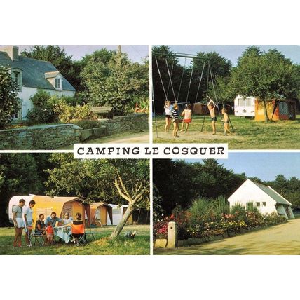 Camping Le Cosquer Mousterlin Bretagne France Postcard