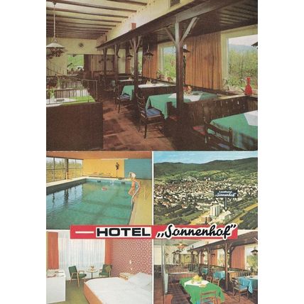 Hotel Sonnenhof Heidelberg 2x German Postcard s