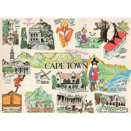 Cape Town South Africa University Beach Giant PB Rare Postcard