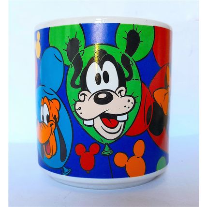 DISNEY COFFEE MUG - MICKEY and FRIENDS 9 x 11 x 8 cm diam - CLEAN - VERY GOOD