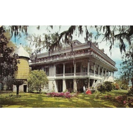 SAN FRANCISCO PLANTATION HOUSE - LOUISIANA - POSTCARD