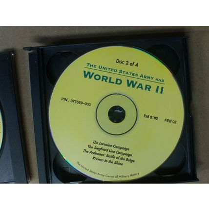 United States Army Center of Military History CD Rom World War II 2, set 1 of 7