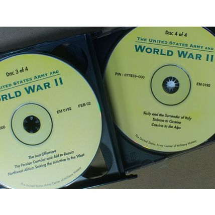 United States Army Center of Military History CD Rom World War II 2, set 1 of 7