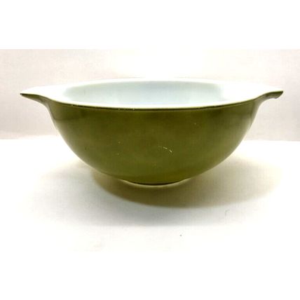 Lime Green 2 1/2Qt Pyrex Cinderella Mixing Serving Bowl 1960's Ovenware Vintage