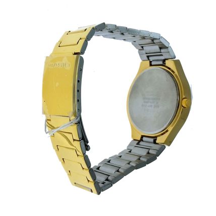 Casio MTP1170N 7ARDF Round Men Date Gold Tone S Steel Water R Wristwatch Watch